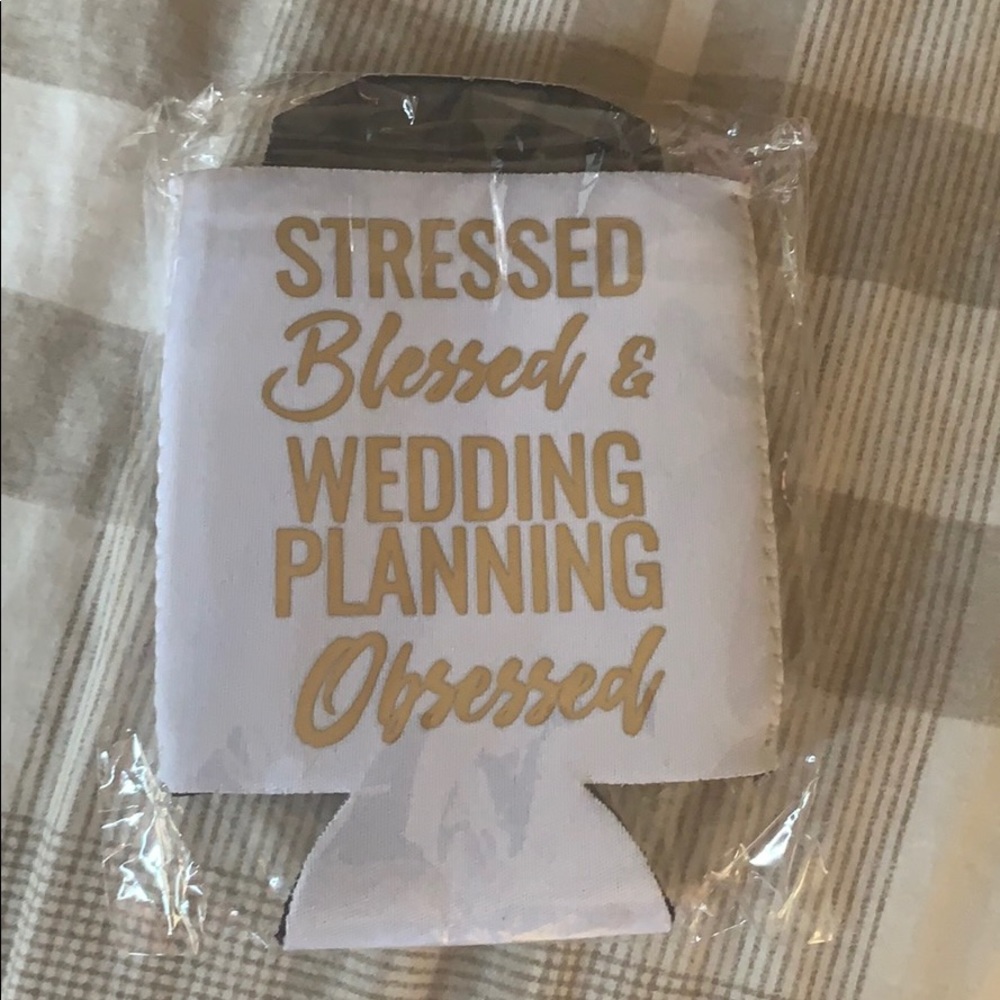 Wedding planning drink Koozie